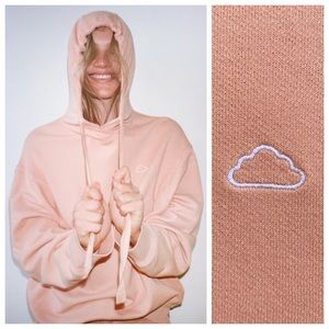 Frame Easy Cotton Hoodie (Sz S) Pullover Peach Faded Clay